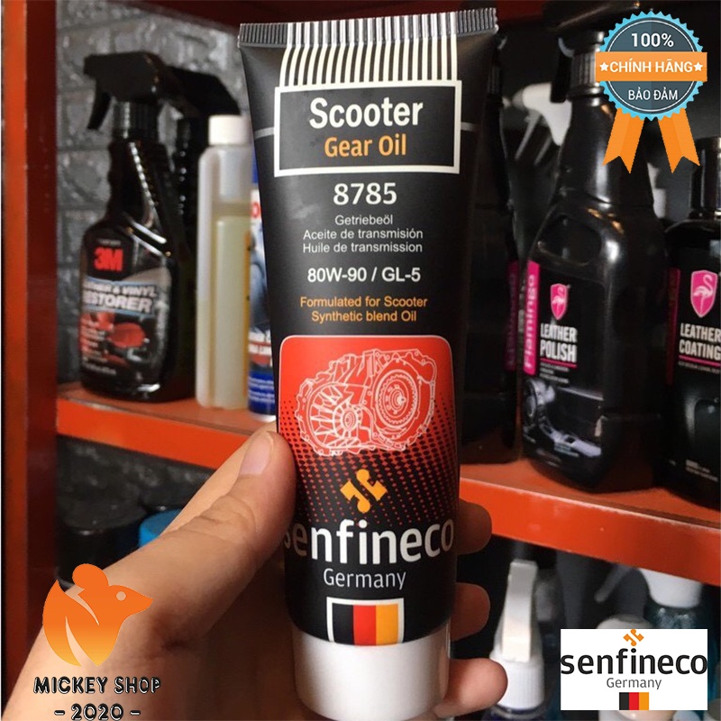 Dầu nhớt hộp số, nhớt láp Senfineco Scooter Gear Oil 80W-90 120ml - CHÍNH HÃNG