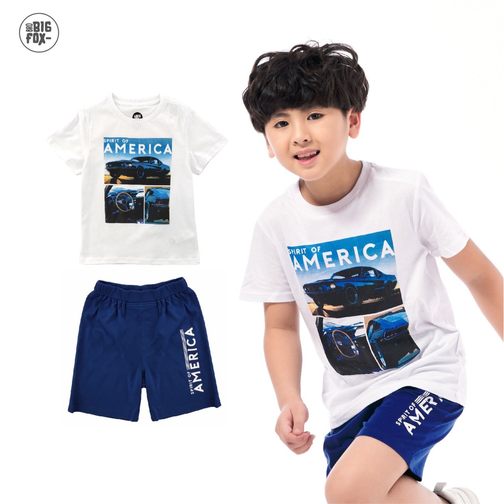 Bộ Bé Trai Size Đại Bigfox, Bộ Cộc Tay Trẻ Em Mùa Hè Chất Cotton In Nhiều Hình, Mã Xuất 01