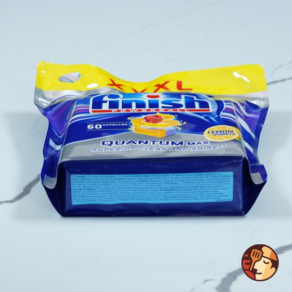 Viên rửa bát Finish Quantum Max 60 viên - Hương chanh