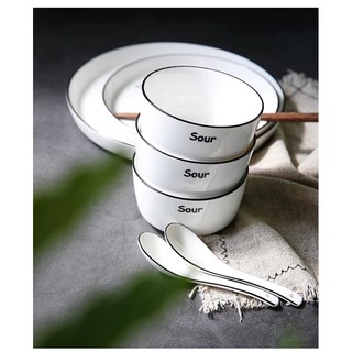 Thìa sứ, thìa súp, đồ dùng bàn ăn