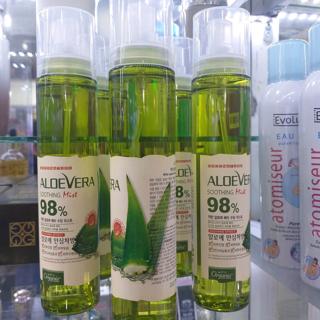 Xịt khoáng lô hội nha đam Aloe Vera Soothing Mist 98%