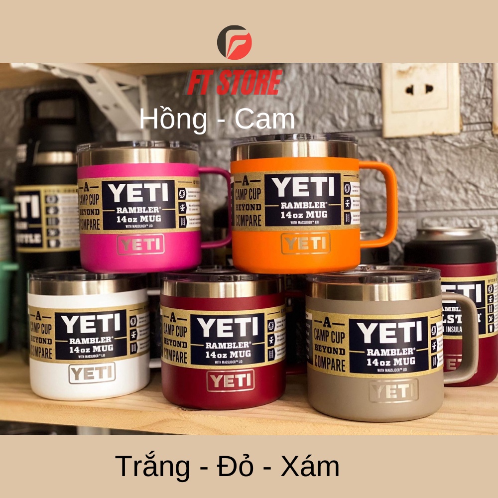 [GIAO HỎA TỐC] Ly giữ nhiệt cao cấp YETI Rambler 14 oz Mug