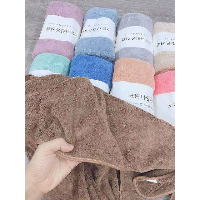 Khăn Tắm Hàn Quốc To Siêu Mịn Siêu Thấm Nước Cao Cấp Size Lớn 70x140cm Loại Đẹp