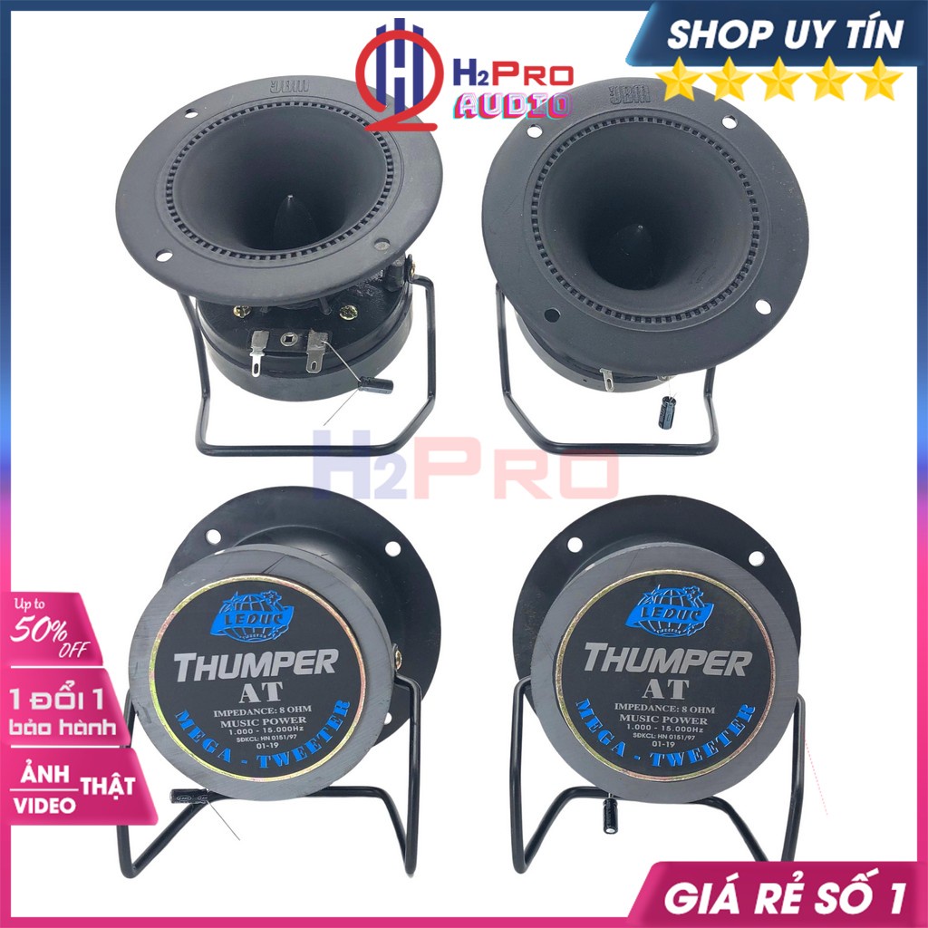 Đôi Loa Treble Kèn, 2 Loa Tép Rời Thumper JBM Tròn 200W-Từ 80 Chính Hãng, Tiếng Treble Sáng Khoẻ, Hàn Sẵn Tụ-H2Pro Audio