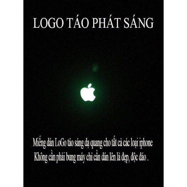 Logo táo dạ quang phát sáng cho iPhone