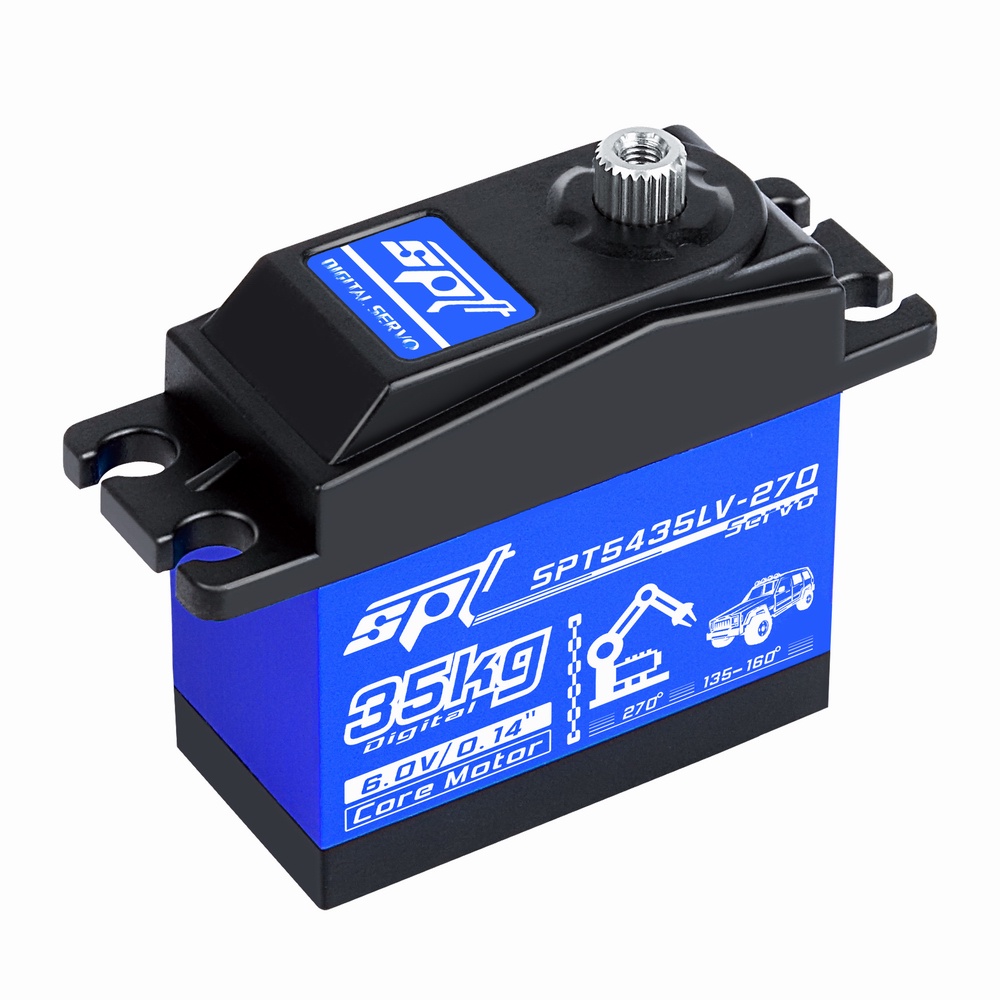 Động Cơ Servo Kỹ Thuật Số Không Lõi 20KG 25KG 30kg 35kg 180 270 Tốc Độ 25T Cho Xe Hơi Điều Khiển Từ Xa