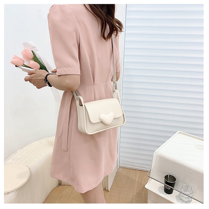 Túi Đeo Chéo Hình Vuông Nhỏ Màu Trơn Thời Trang Mùa Hè NB00072