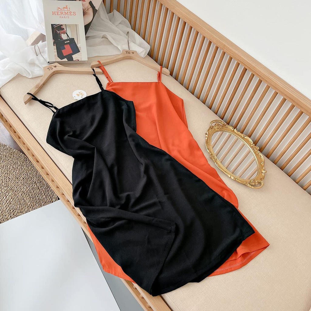 Váy đũi Hàn💖Váy 2 dây chất đũi cực xinh thời trang năng động cho nữ | BigBuy360 - bigbuy360.vn