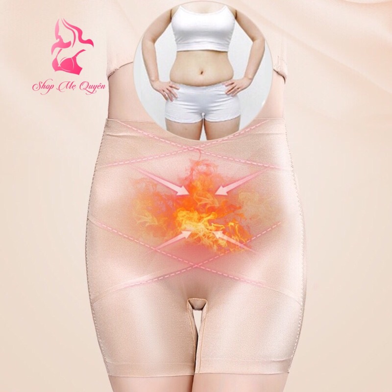 Quần gen nịt bụng nữ dáng đùi mặc váy- chất liệu lụa cao cấp, siết eo đốt cháy mỡ thừa, cạp cao chống cuộn gập | BigBuy360 - bigbuy360.vn