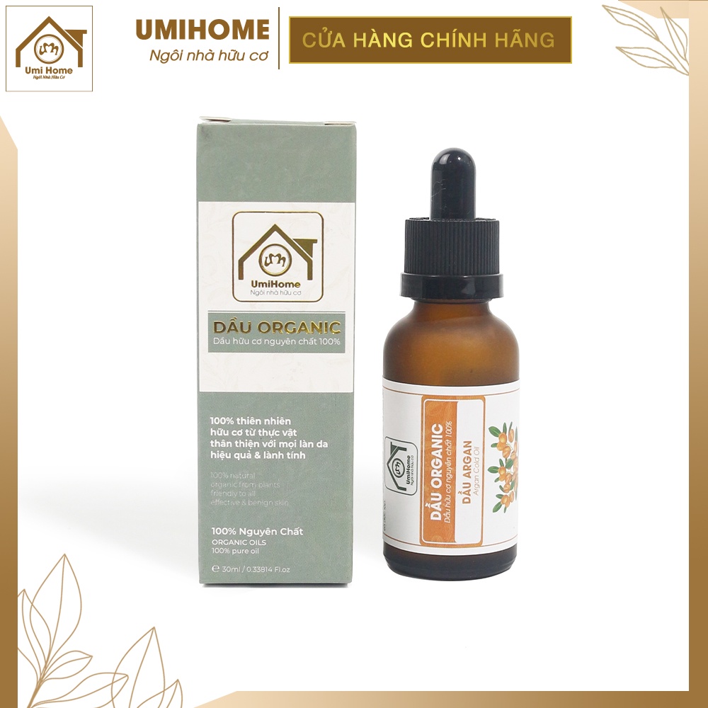 Dầu Argan UMIHOME nguyên chất chống lão hóa, dưỡng ẩm, dưỡng môi hiệu quả 30ml