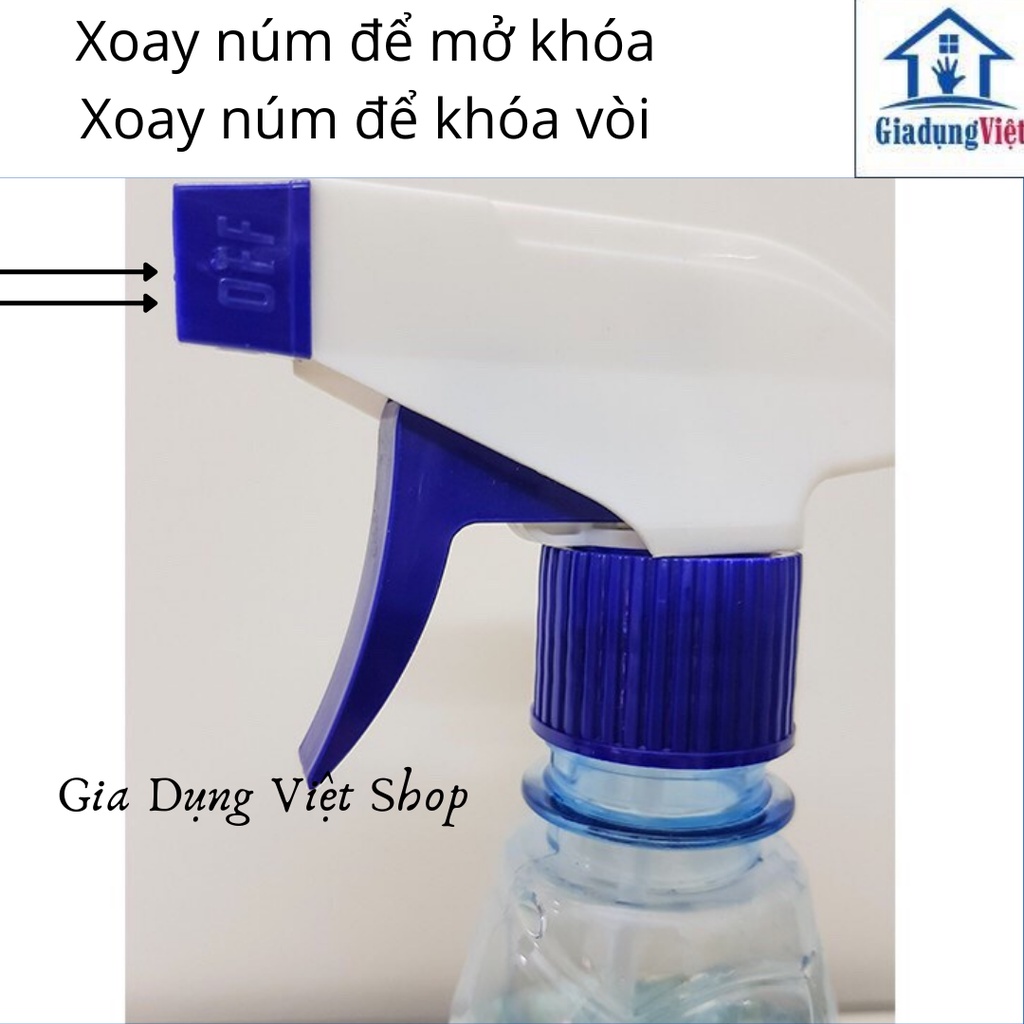 Bình Xịt Nước Phun Sương Cầm Tay 350ml Nhựa Việt Nhật