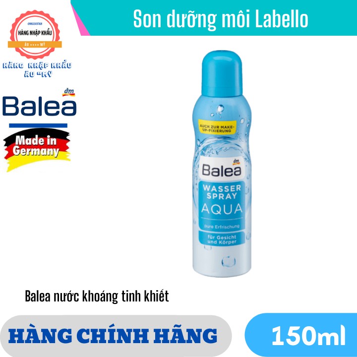 [HÀNG ĐỨC]  Xịt khoáng Nước Khoáng Balea 150ml