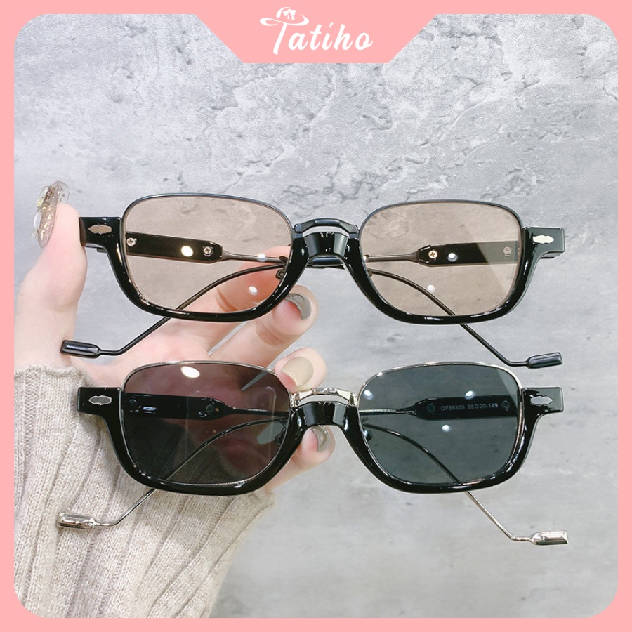 [Hàng Xịn, Giá Tốt] Kính Mát (Kính Râm) Kính Mát Gọng Kim Loại Oval Phong Cách Hàn Quốc Thời Trang - Mã MK031