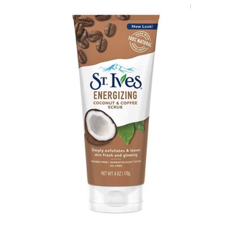 Sữa rửa mặt st.ives tẩy tế bào chết cà phê & dừa 170g/ st ives energizing coconut & coffee scrub