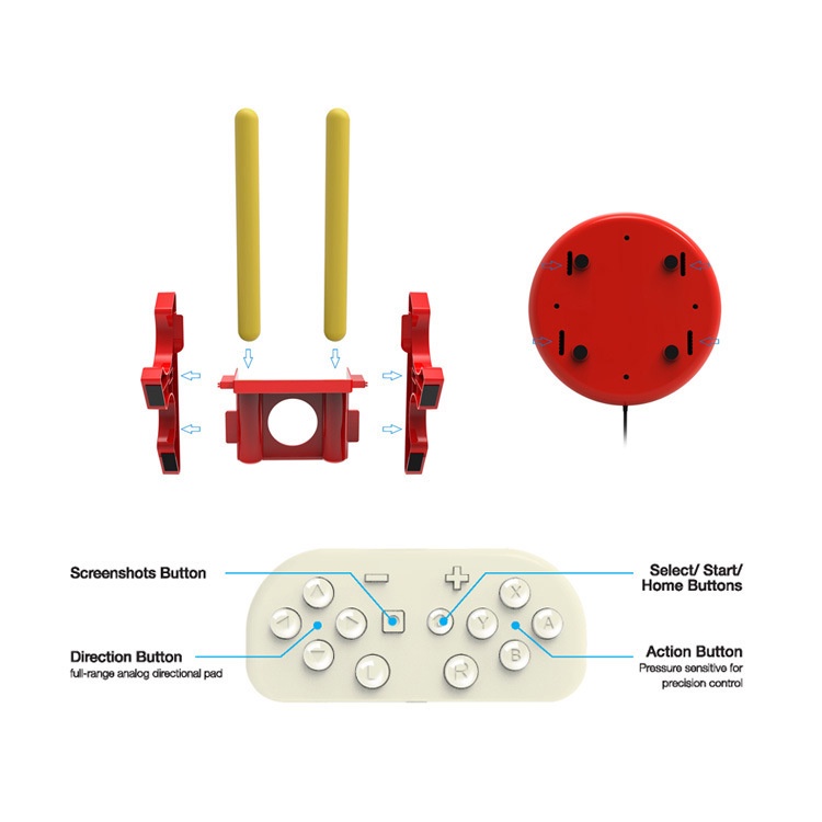 Đối với taiko drum tương thích với n-switch drum controller taiko drum sticks phụ kiện trò chơi điện tử tương thích với nintendo switch game
