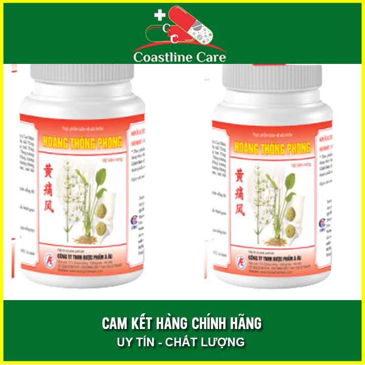 Hoàng Thống Phong Hộp 180 Viên - Giúp Giảm Nồng Độ Acid Uric Máu - Coastlinecare Pharmacy