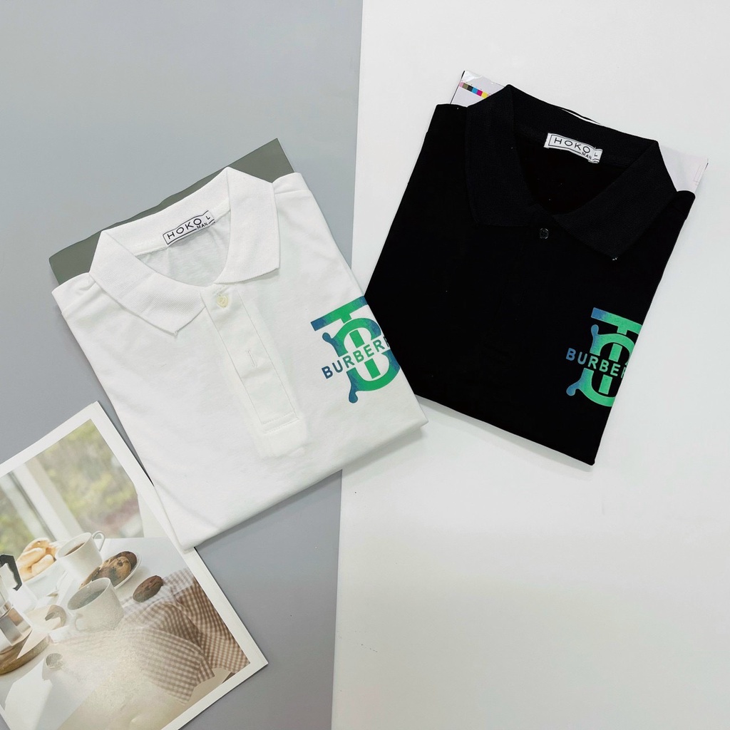 ÁO THUN NAM SORA CỔ TRỤ VẢI COTTON LOGO IN CHỮ "BT BBR" FROM BODY DỄ PHỐI ĐỒ CHUẨN THỜI TRANG