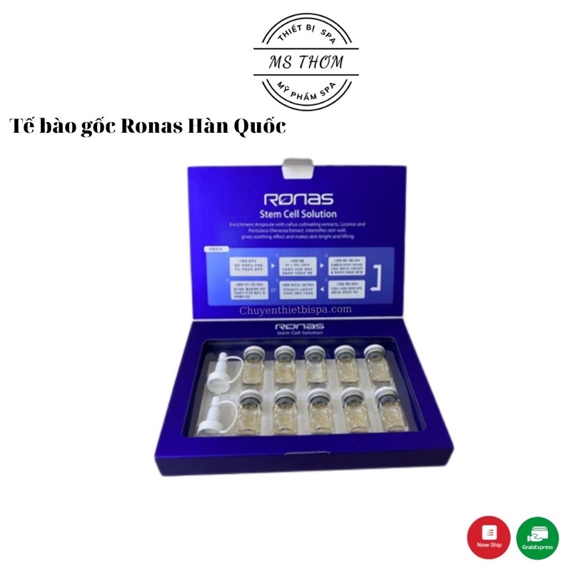 Tế Bào Gốc giảm Mụn, Nám, Sẹo, Làm Trắng Ronas Hàn Quốc - Full hộp