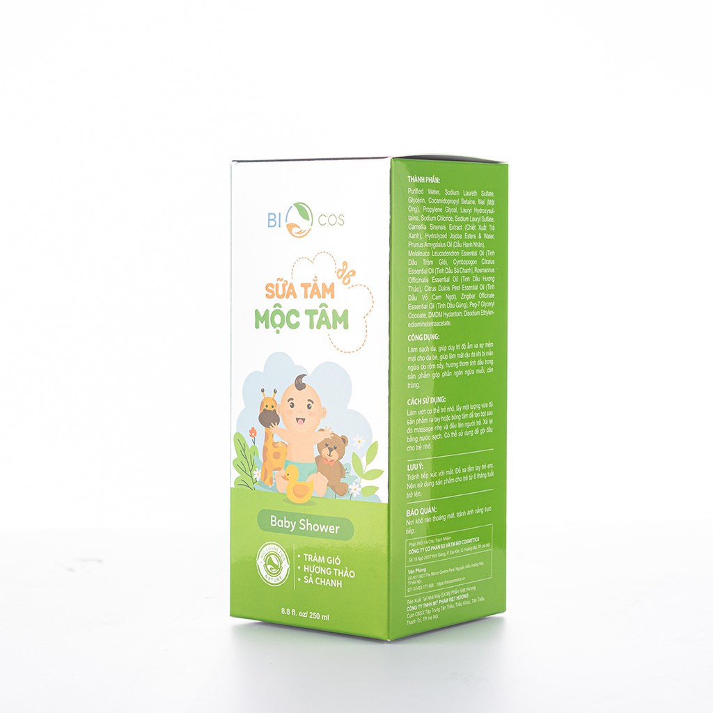 Sữa Tắm Gội Mộc Tâm BIO COSMETICS Dành Cho Trẻ Em 250ml.