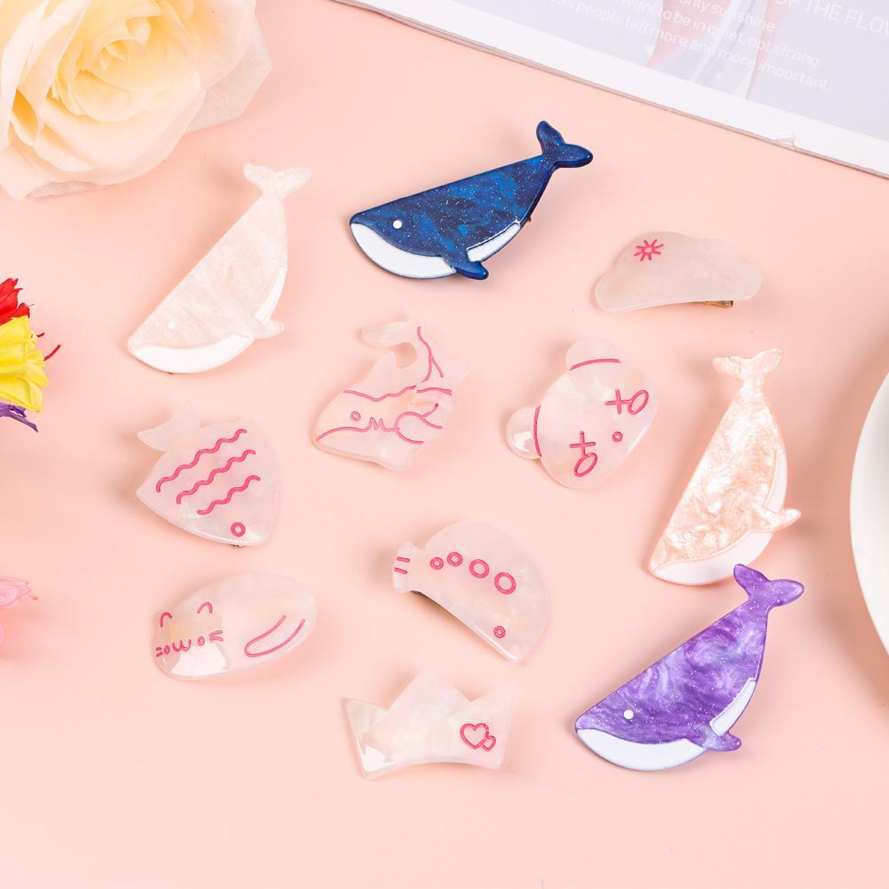 1 Kẹp Tóc Hình Cá Voi Lớn Dễ Thương Cho Cô Dâu