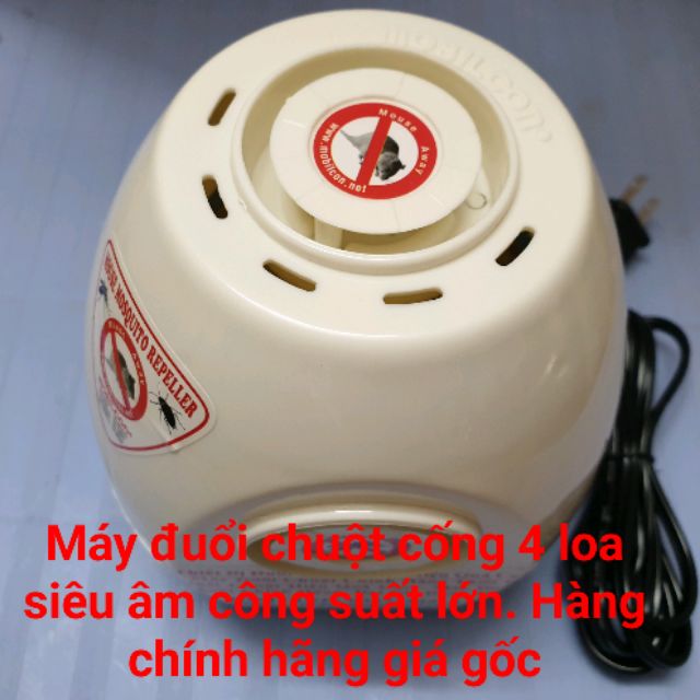 (Giá Sỉ)Thiết Bị Đuổi Chuột Cống_Côn Trùng Hiệu Quả Cao -Máy Đuổi Chuột_Gián_Muỗi Công Suất To 4 Loa Siêu Âm To Lớn