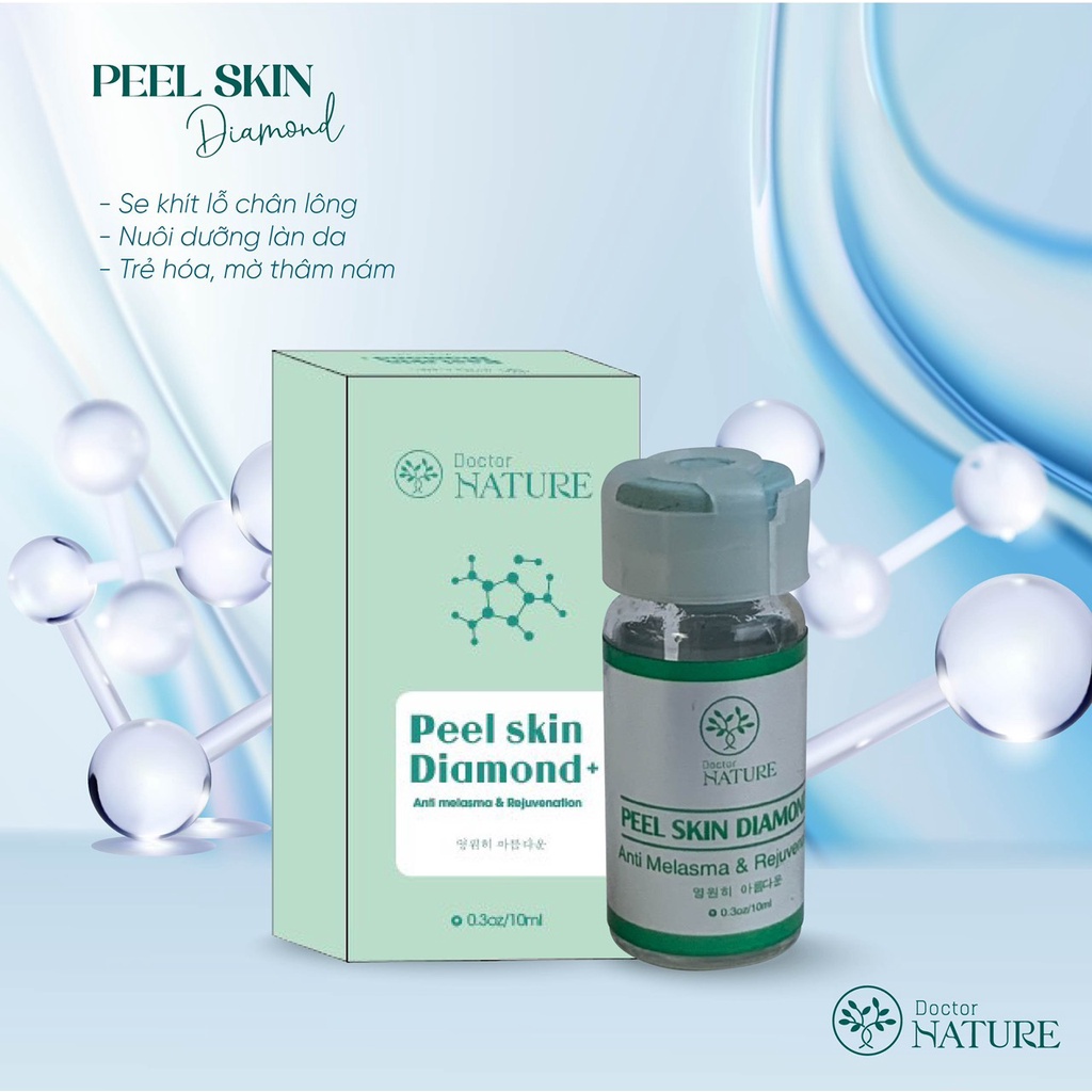 QUÉT NÁM  DR.Nature Peel skin Diamond(tái tạo trẻ hoá da,sáng căng bóng,mờ thâm nám xạm,nhỏ lcl,dùng mọi loại da,...