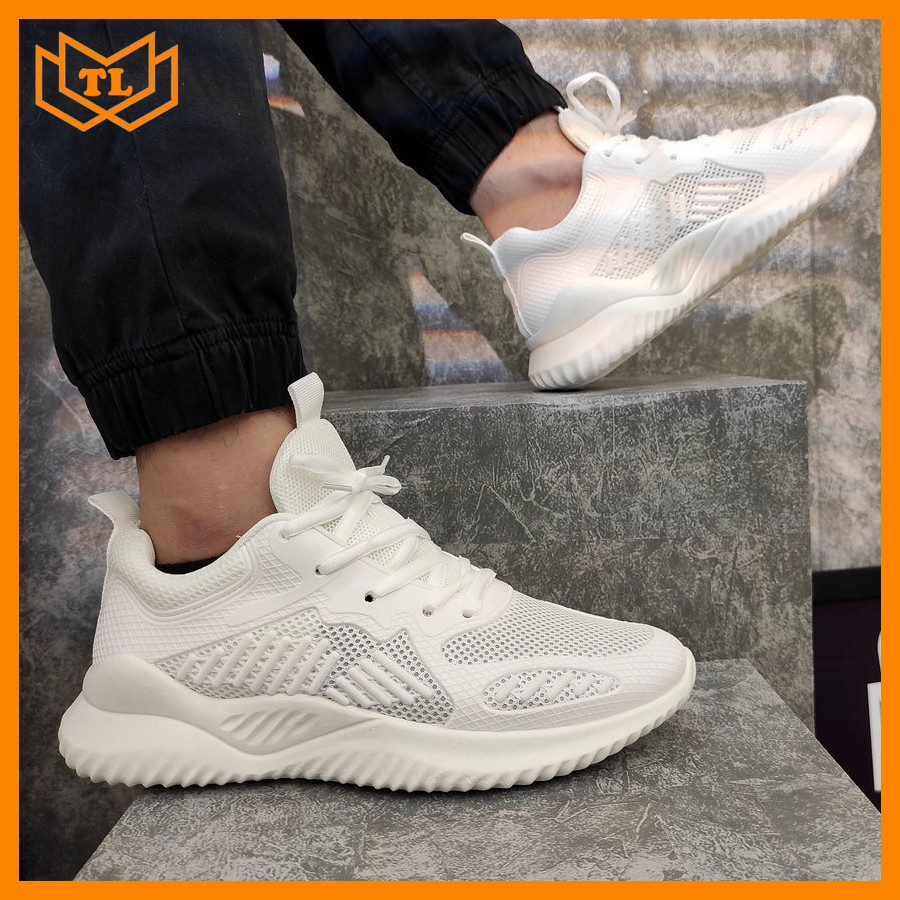 sneaker nam Giày sneaker nam full trắng cực đẹp TL557 Shop Thành Long chuyên giày sneaker