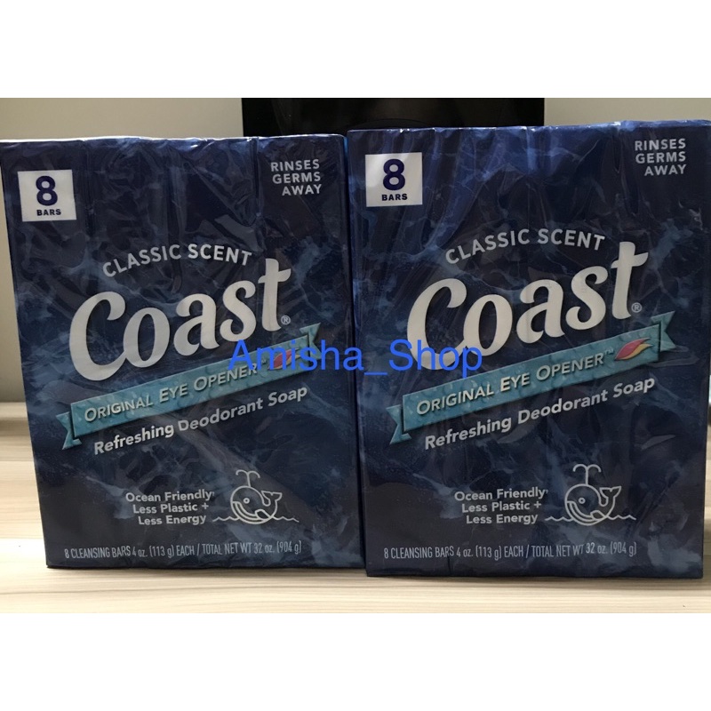 XÀ BÔNG CỤC COAST HÀNG MỸ 113g ( Nguyên Lốc 8 Cục)