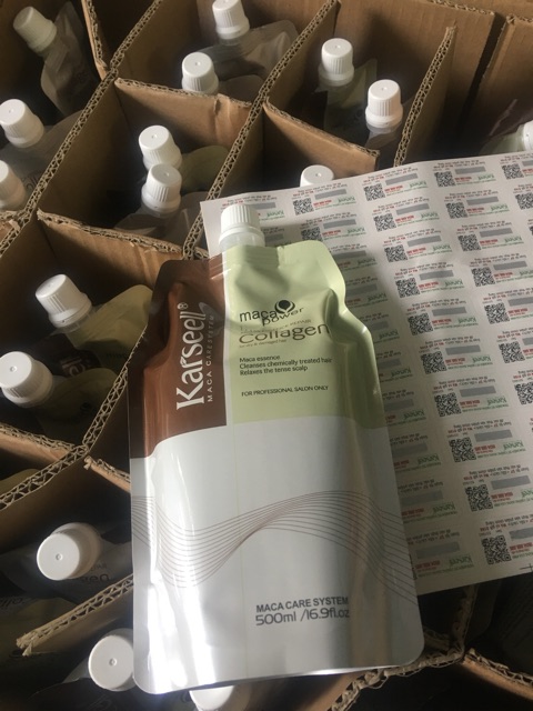 Ủ tóc collagen karseell + tem chống giả bao check mã vạch