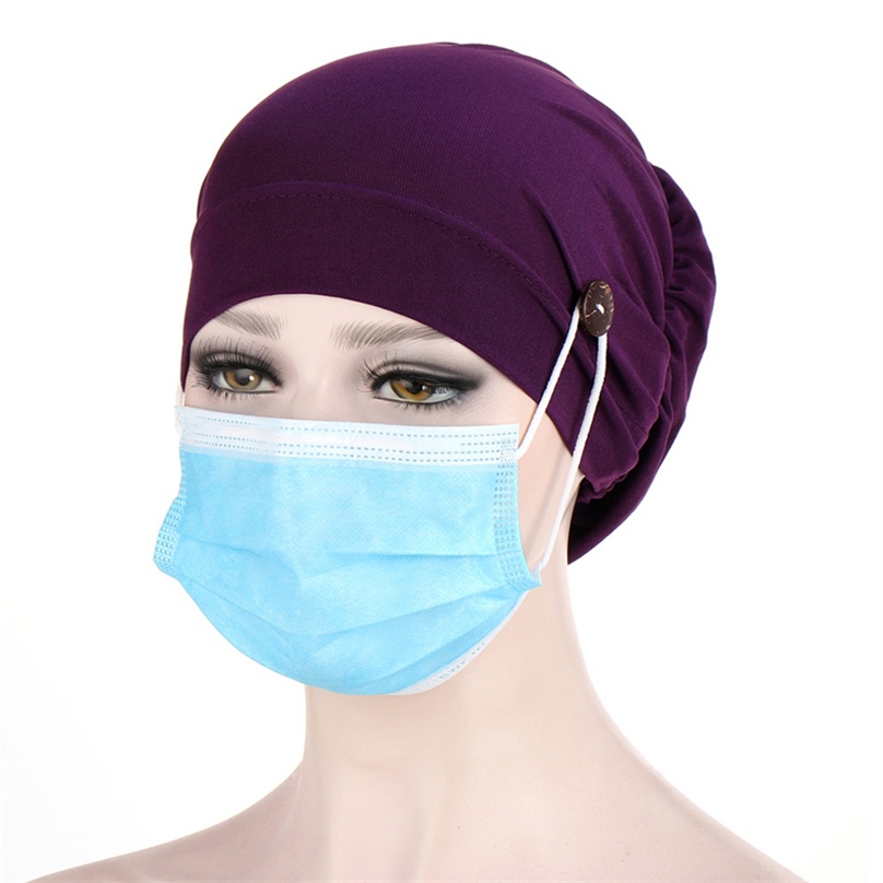 Mũ Trùm Đầu Co Giãn Mềm Mại Phong Cách Hồi Giáo Cho Nữ