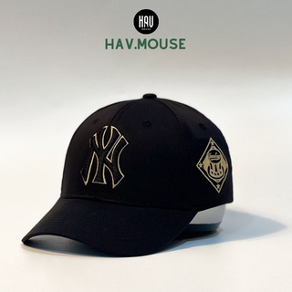 mũ nón lưỡi trai thêu chữ nổi 3D NY logo cạnh siêu hót freesize