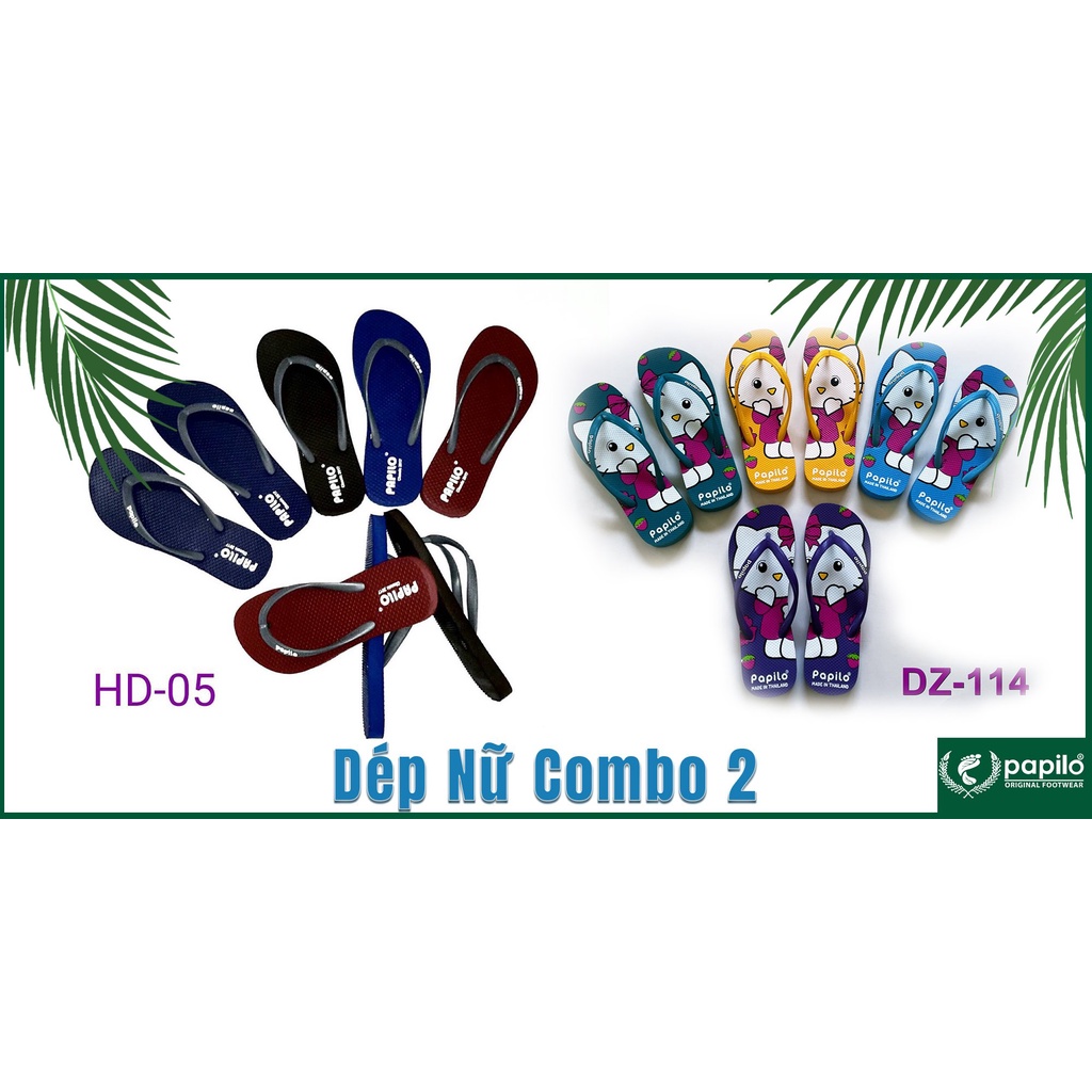 Combo 2 Dép Lào Nữ Thái Lan HD05-DZ114