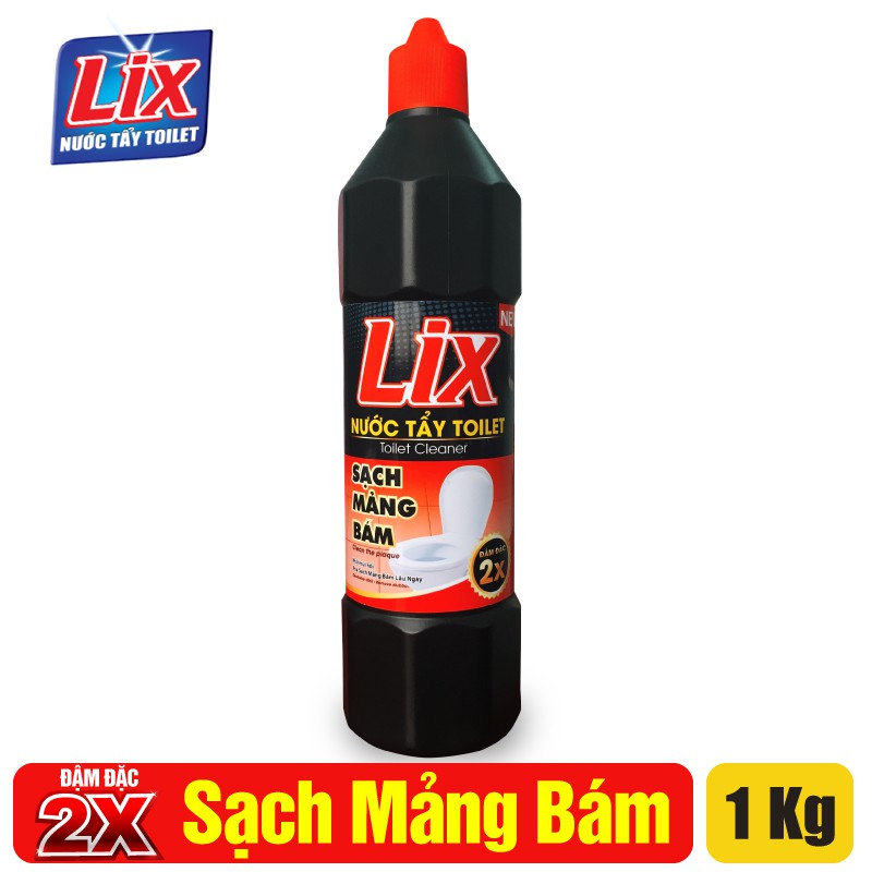 [Mã LT50 giảm 50k đơn 250k] Nước Tẩy Vệ Sinh Toilet LIX Đậm Đặc Chai 1Kg - Sạch Mảng Bám - NTD01