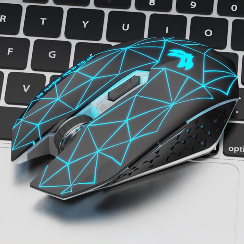 Chuột Máy Tính Không Dây Gaming X5 Có Thể Sạc Lại Chạy Êm Tiện Dụng Có đèn LED Có Thể Sạc Lại