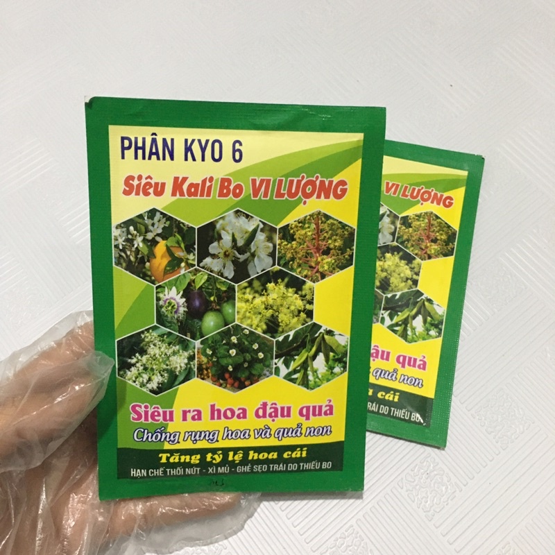[SIÊU VI LƯỢNG] Phân bón Kali Bo Kích thích ra hoa đậu quả đậu traí - CHỐNG rụng hoa và quả non - Tăng tỷ lệ hoa cái