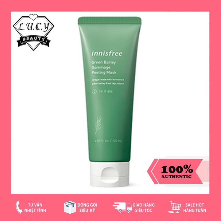Hàng Hàn- Mặt nạ tẩy tế bào da chết từ lúa mạch xanh innisfree Green Barley Gommage Mask 120ml