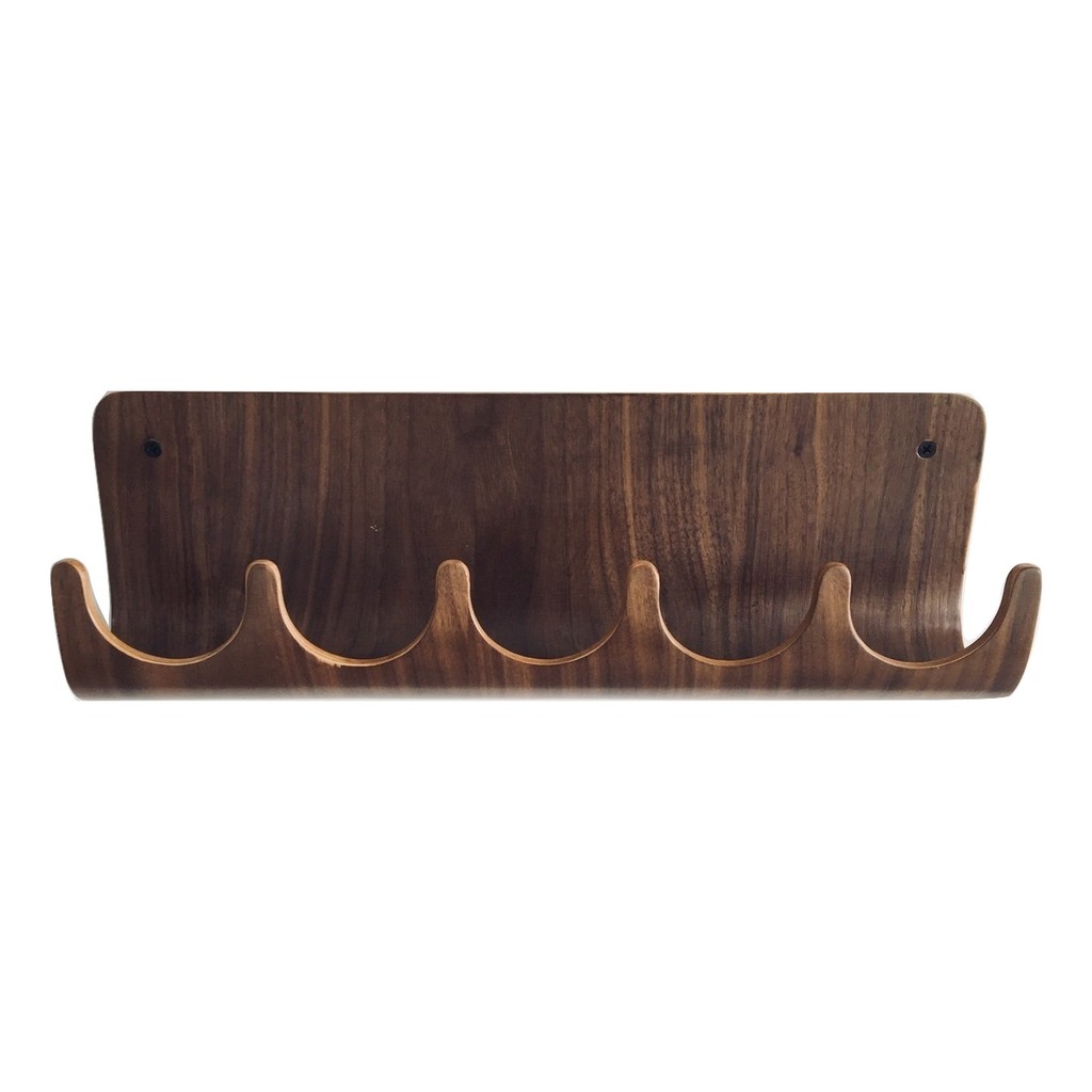 Móc treo quần áo Gỗ uốn cong Plyconcept Sunset Wall Rack - Gỗ Walnut