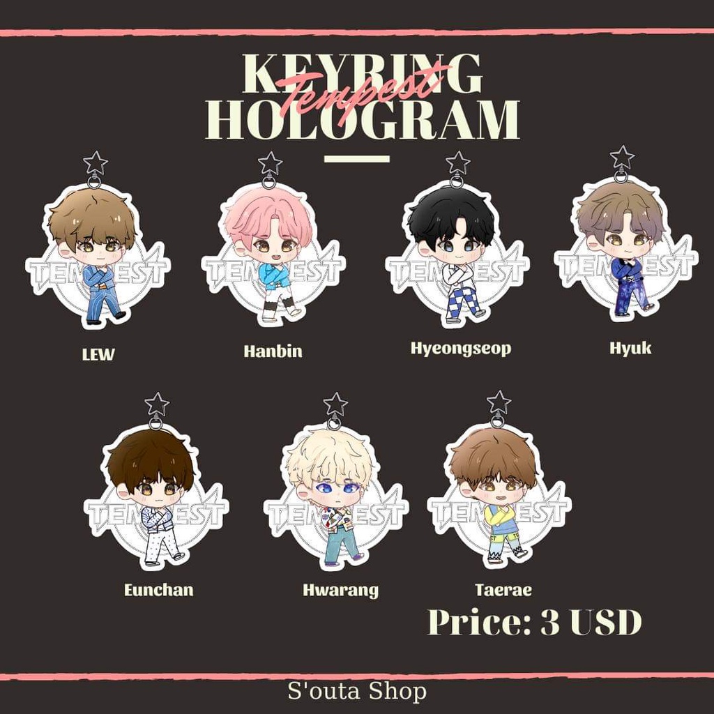 Móc khoá/ Keyring chibi Tempest