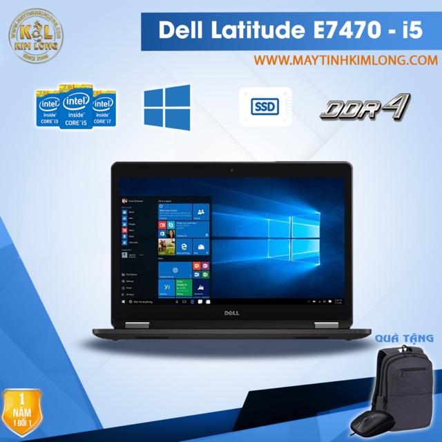 Laptop Dell Latitude E7470 i5 6300U/DDR4 8GB/SSD120GB - Like New 99%