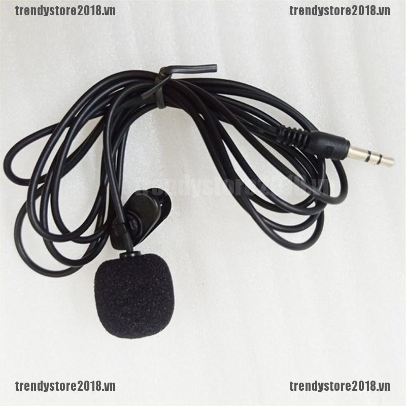 TREND 3.5mm Clip On Coat Lapel Microphone Hands Free Wired Condenser Mini Mic New