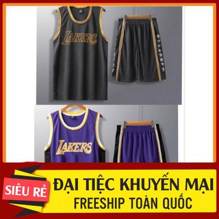 KING SPORT 247 Bộ quần áo bóng rổ NBA cao cấp ( laker 2020)