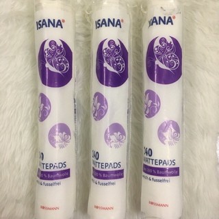 Bông tẩy trang ISANA Đức [có sẵn]