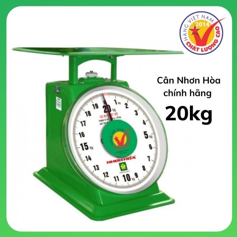 CÂN ĐỒNG HỒ NHƠN HOÀ 20kg (hàng chính hãng)