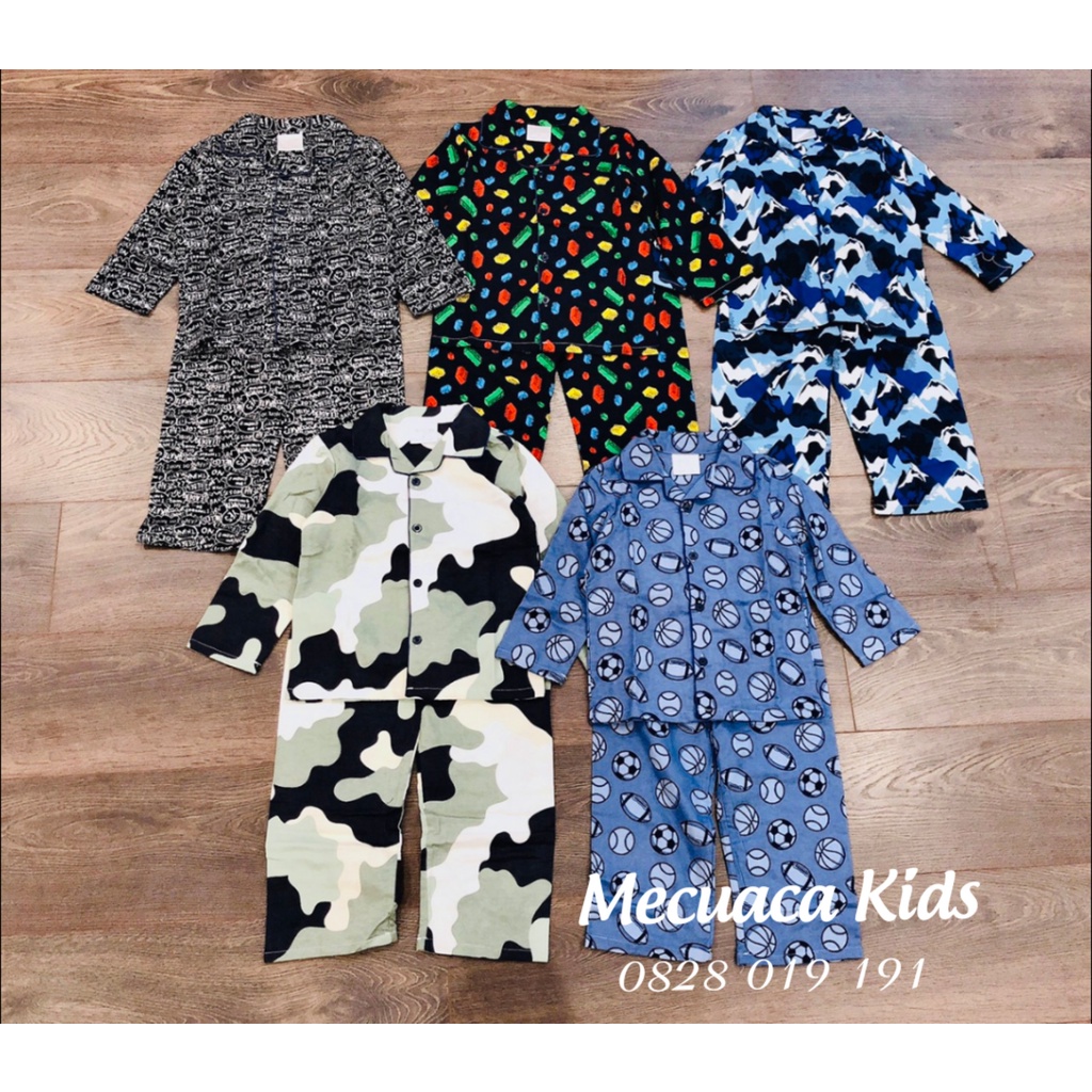 [3-10y][ CHỌN MẪU] Bộ ngủ/pyjama quần áo dài cho bé/bé trai/bé gái xuất dư