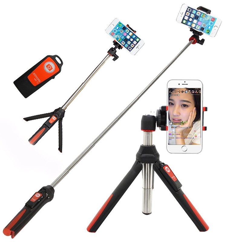 Gậy Chụp Ảnh Thông Minh 3 trong 1 - Benro smart mini tripod MK10 ( Màu đen pha đỏ)