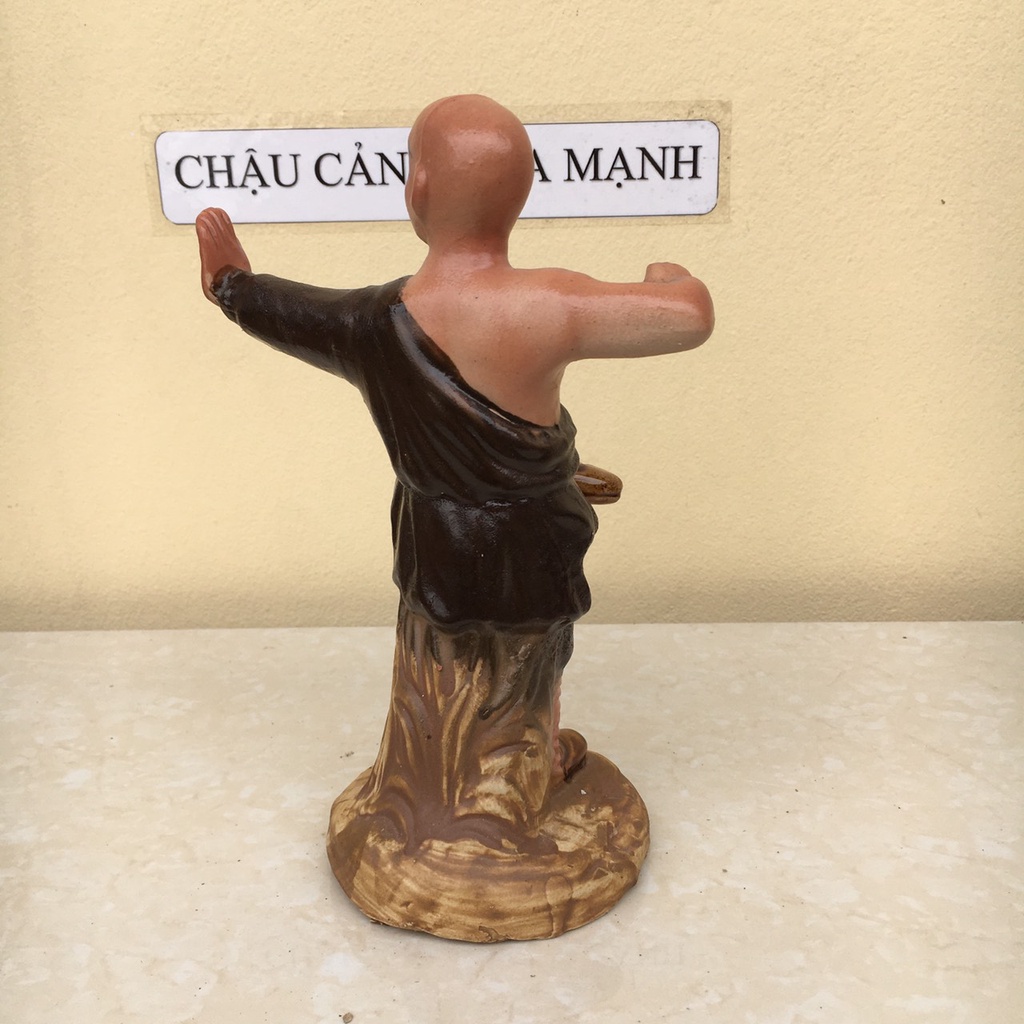 Tượng võ thiếu lâm ghép bonsai SP464