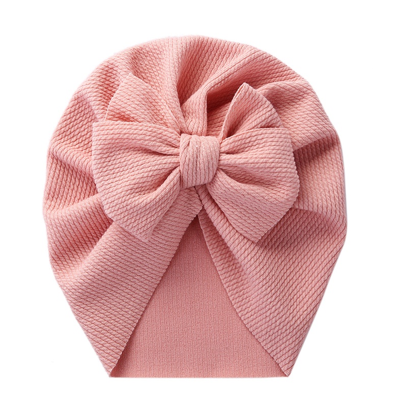 Mũ Trùm Đầu Bằng Cotton Mềm Mại Màu Trơn Thắt Nơ In Họa Tiết Hoa Cho Bé Sơ Sinh