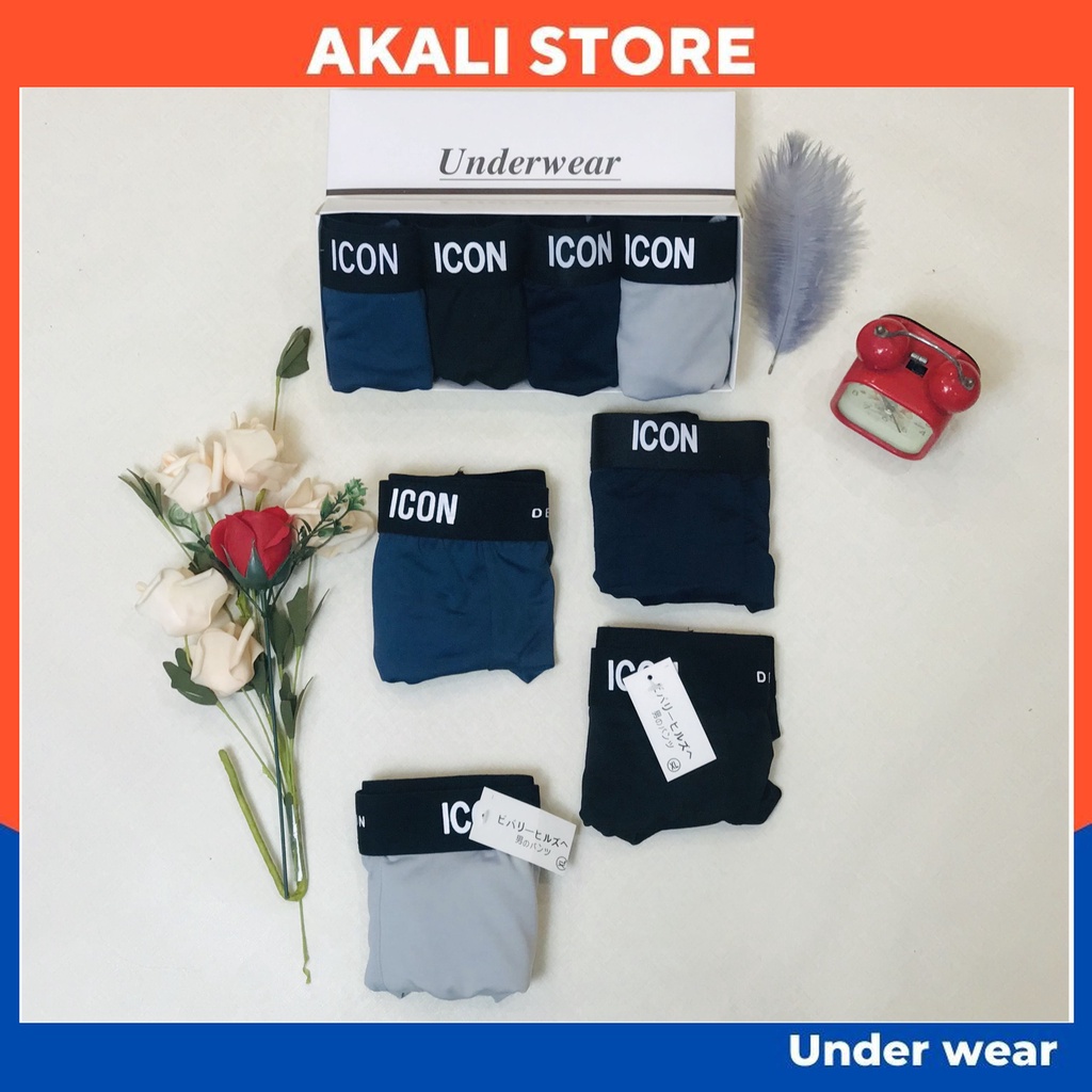 Quần lót nam thun lạnh, quần xì  BOXER co dãn 4 chiều  - AKALI