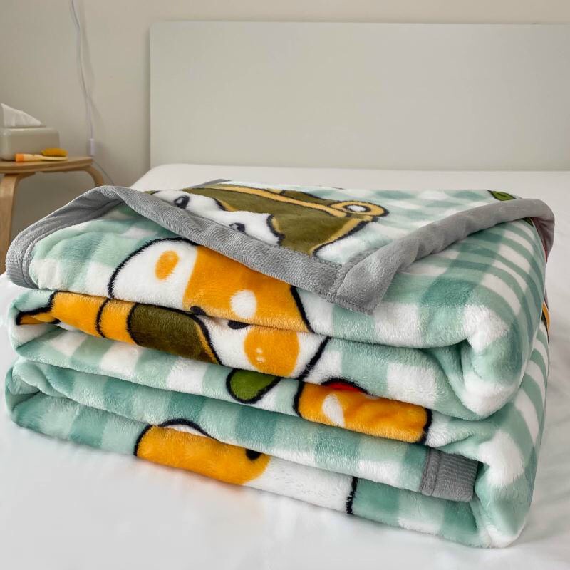 Chăn Tuyết Sữa Nỉ nhung Hàn Quốc siêu mềm mịn kích thuớ 2m2*2m3