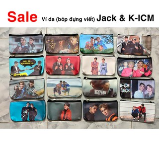 Bóp Viết Ví Da In Hình Jack & K-ICM Hộp Bút